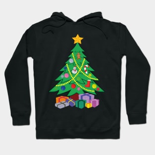 Christmas Tree cartoon ideas design Hoodie